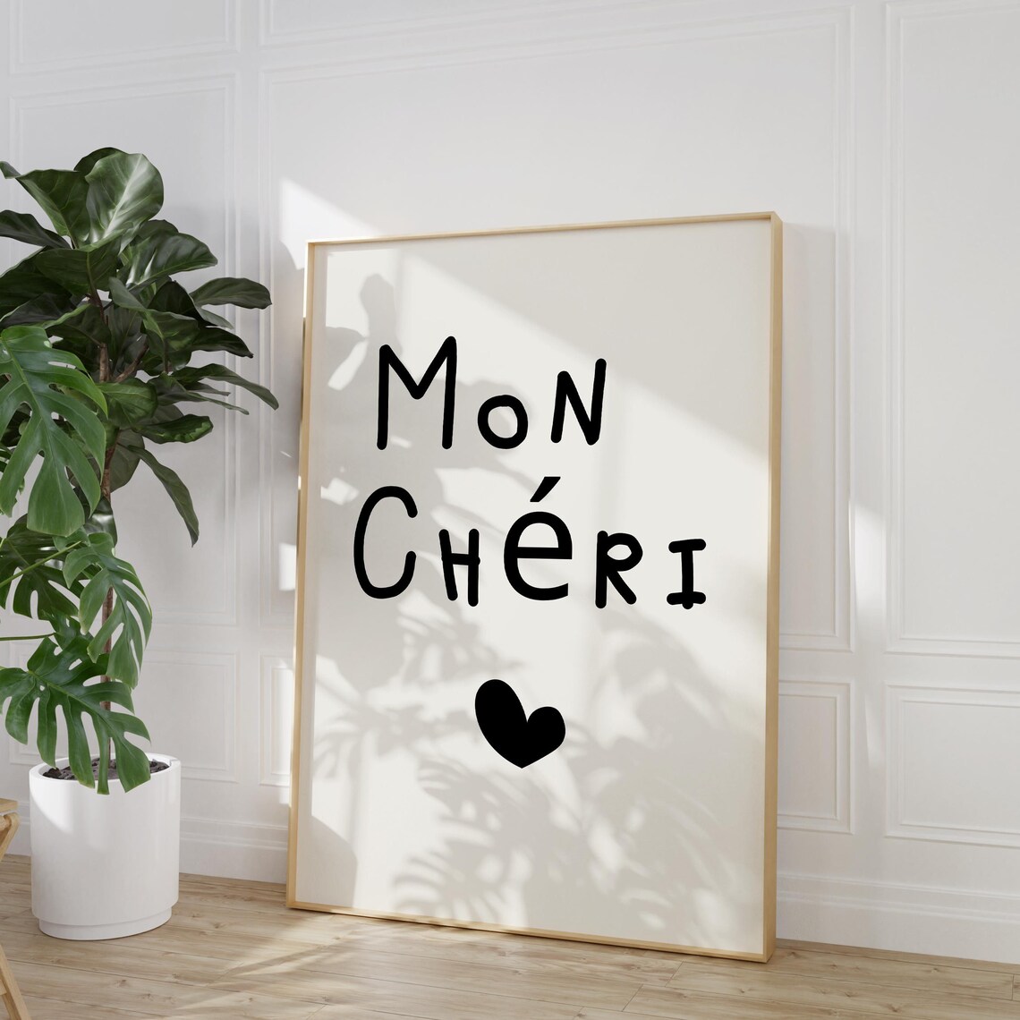 Mon Cheri Art French Wall Art French Art Print French Wall Decor French Art Print Minimalist Print - Image 2