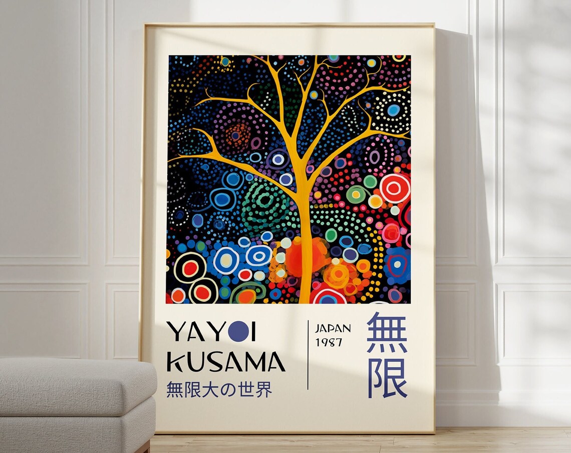 Yayoi Kusama Home Wall Decor Abstract Art Print