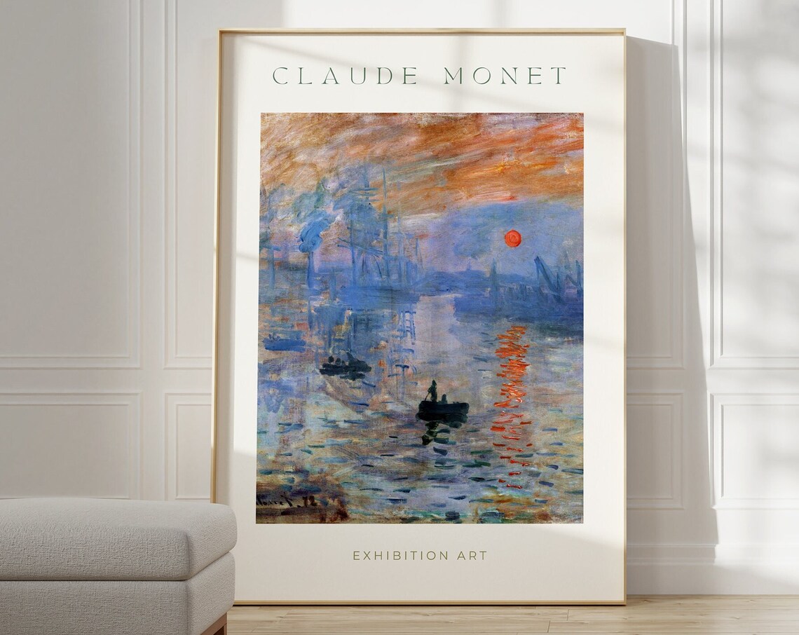 Claude Monet Best Friend Gift Poster