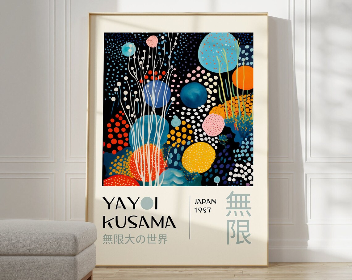 Yayoi Kusama Japanese Gallery Wall Art Poster