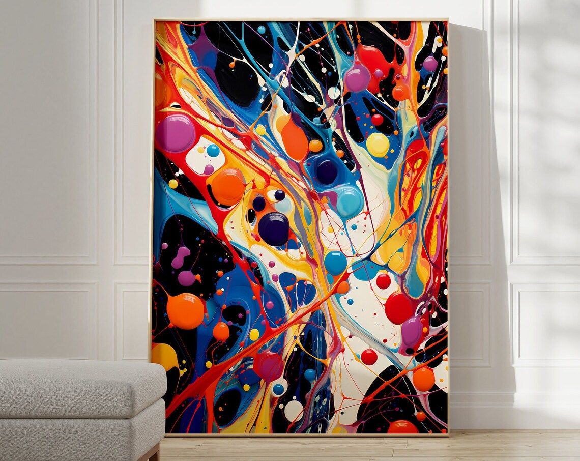 Jackson Pollock Abstract Modern Maximalist Art Print