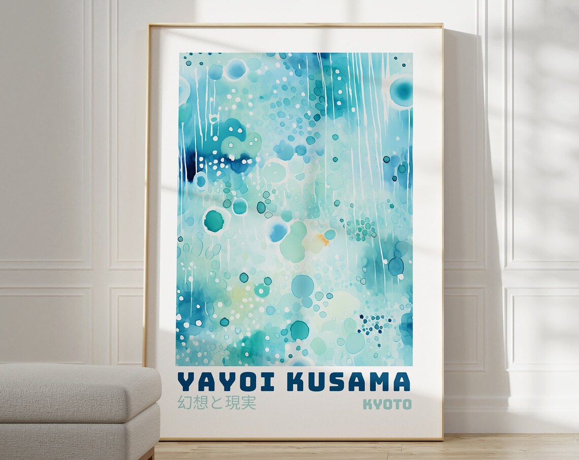 Yayoi Kusama Abstract Japanese Gallery Wall Art Poster