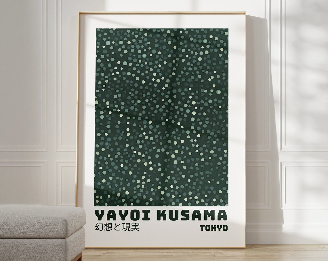 Yayoi Kusama Poster, Japanese Abstract Art Print - Image 5