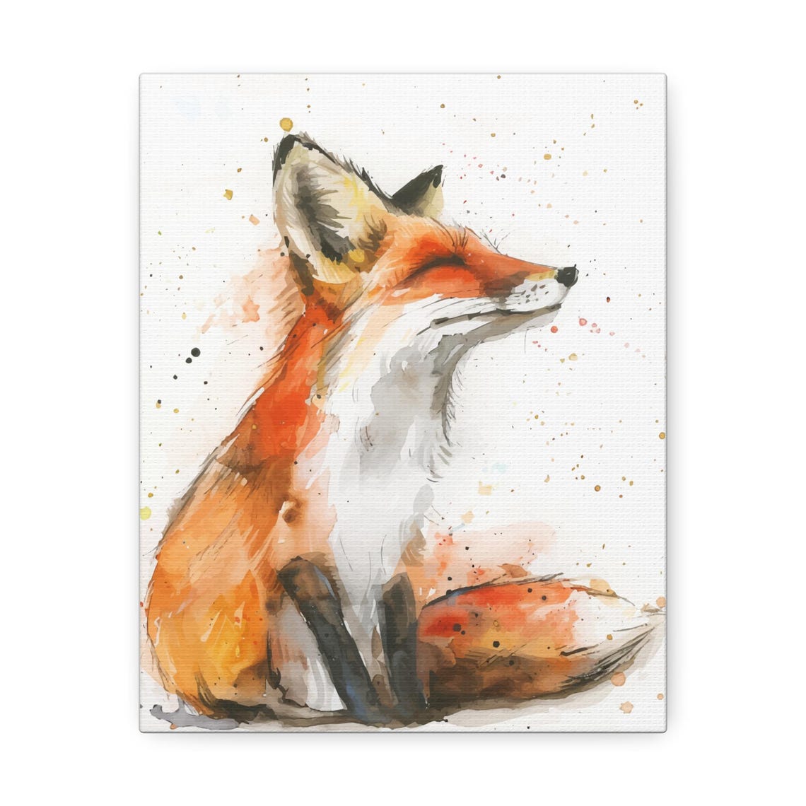 Fox Watercolor Art Print - Image 4