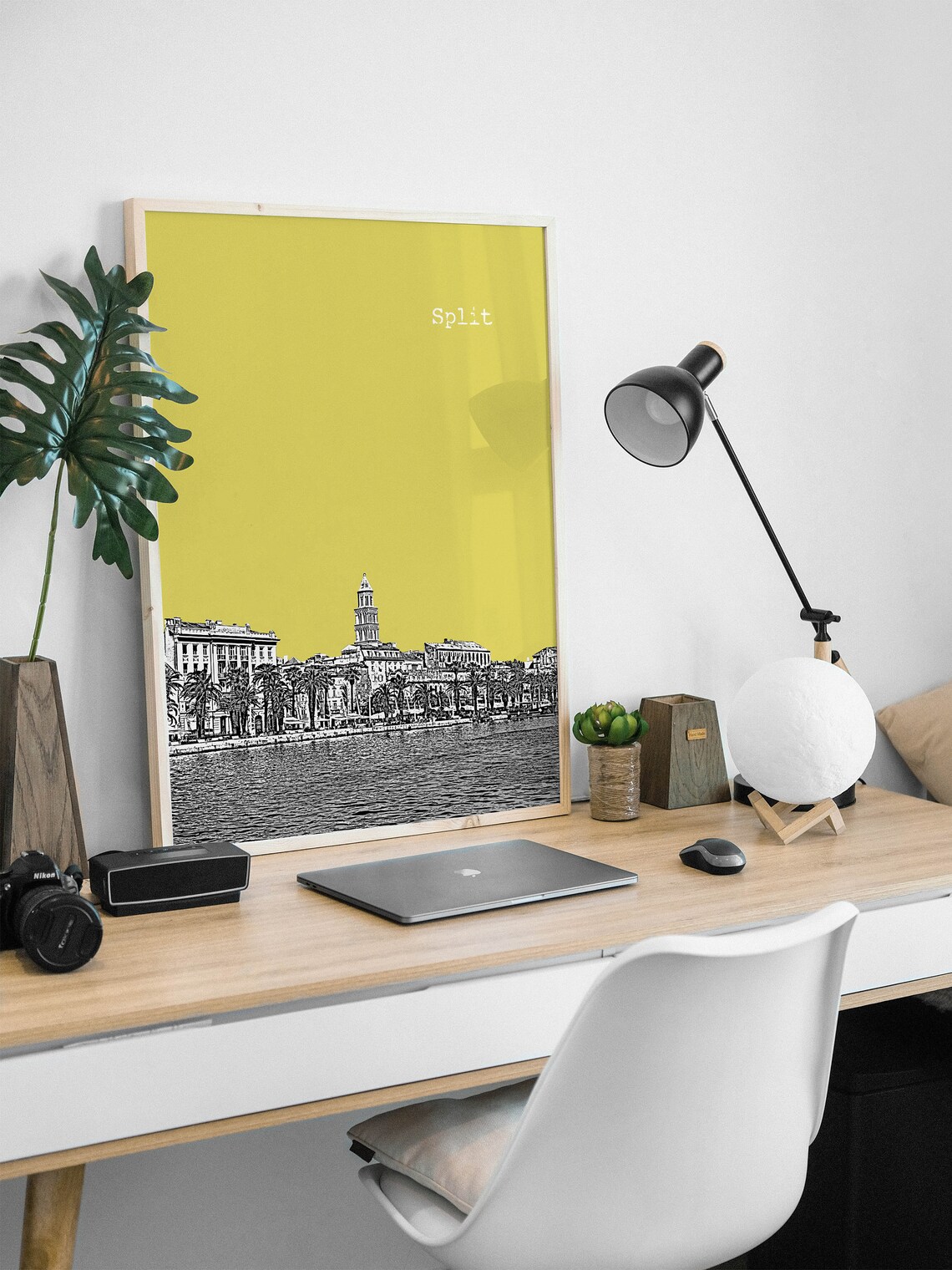 Split Croatia Skyline, Dalmatia Travel Poster - Image 3