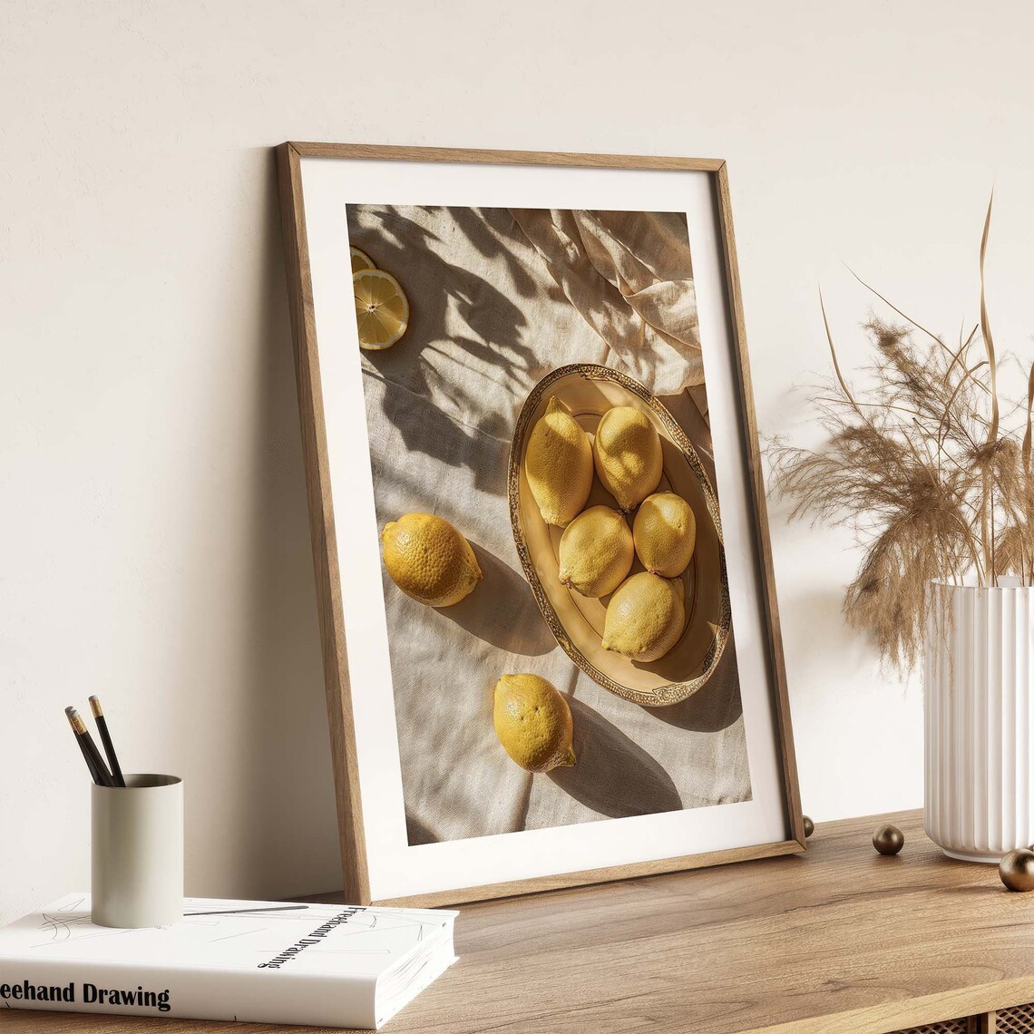 Lemon Poster, Mediterranean Lemon Harvest Photography - Image 2