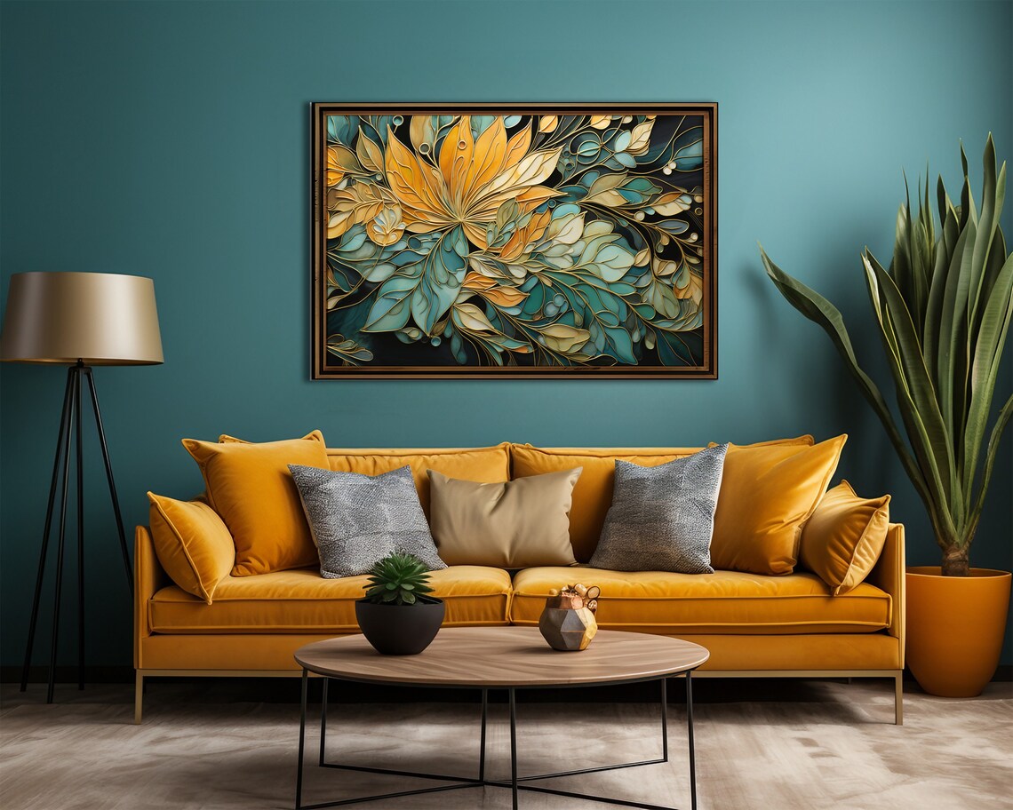 Boho Botanical Abstract Nature-Inspired Poster Print - Image 4