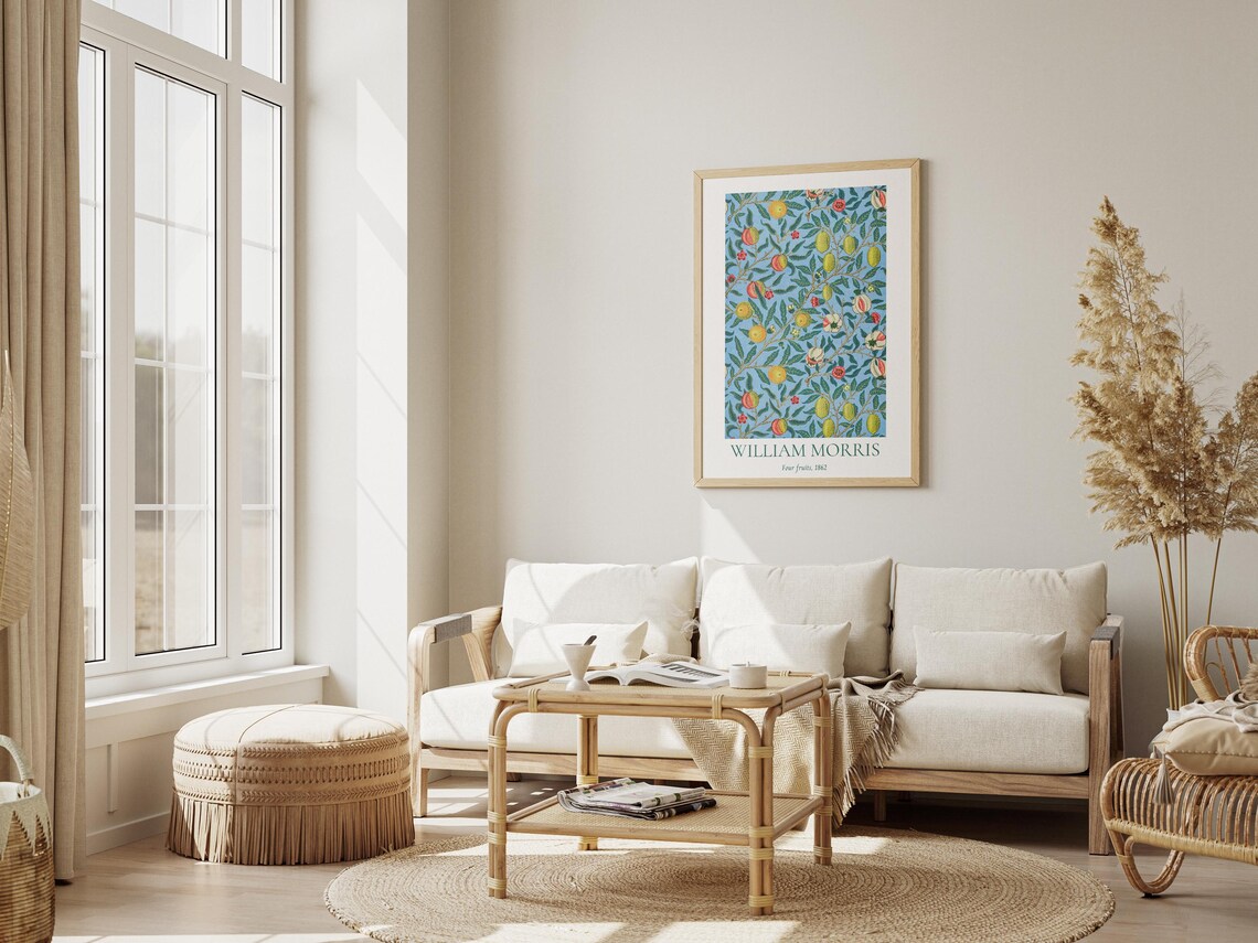 William Morris Print William Morris Poster Morris Exhibition Print Pattern Wall Decor Four Fruits Pattern Fruit Art Print Art Nouveau - Image 6