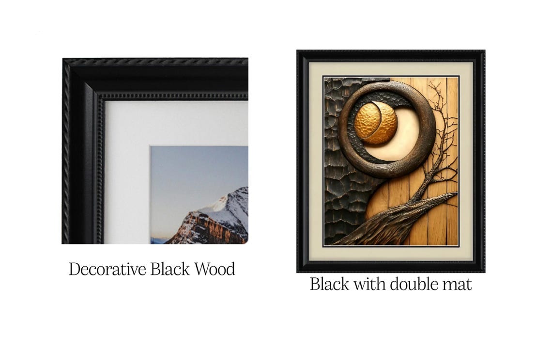 Brown Black Beige Wall Art Earthy Wood Look Fine Art Print Earth Tones Neutral Color Wall Art Bold Statement Piece Unique Home Decor - Image 3