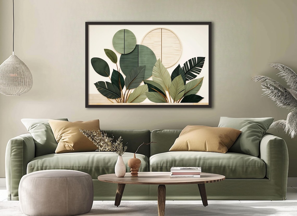 Neutral Botanical Art Print for Bedroom and Living Room - Image 3