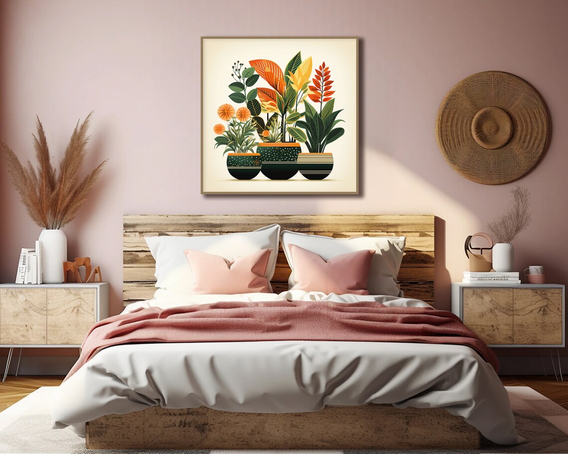 Boho Floral Botanical Art Print for Plant Lovers - Image 3