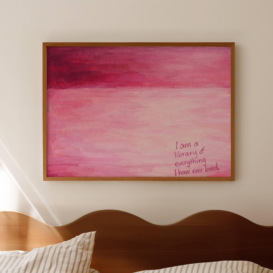 A Library Of Everything I Loved Quote Print