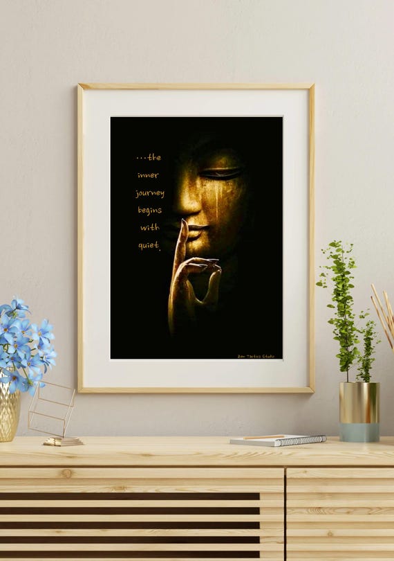 Inner Journey Peaceful Mind Zen Wall Art Buddhist Print Home Or Office Decor Instant Japanese Prints