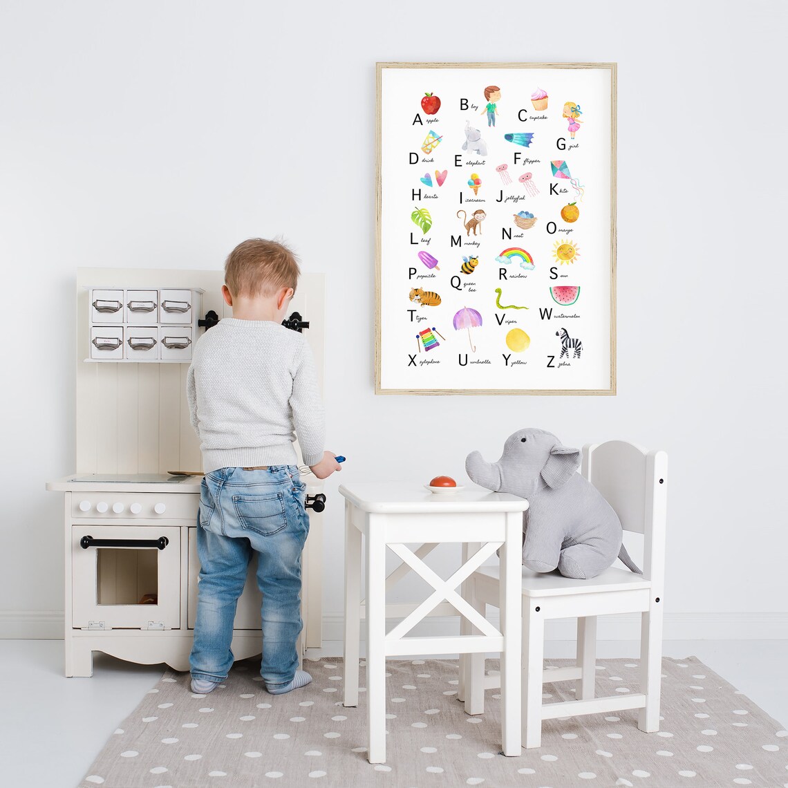 Rainbow Alphabet ABC Print, Preschool Classroom Decor - Image 3