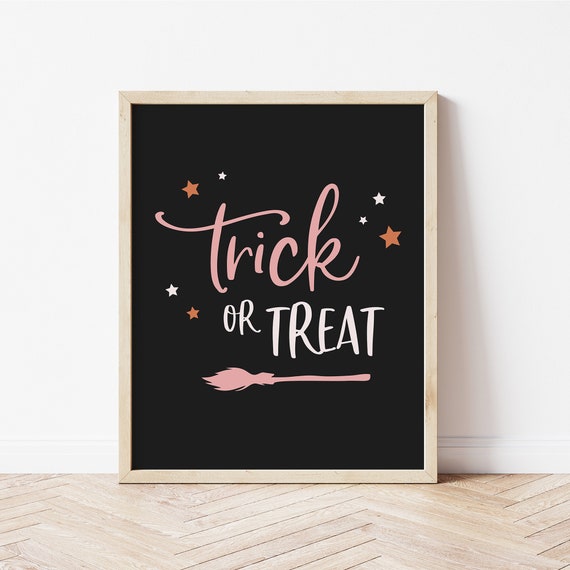 Halloween Trick Or Treat, Modern Holiday Poster