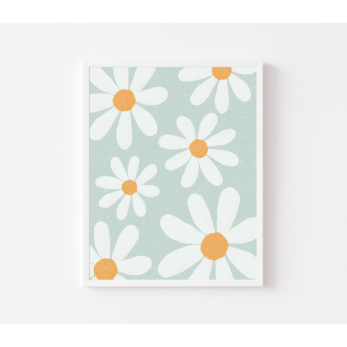 Sage Daisy Print, Girls Boho Nursery Art Print - Image 2