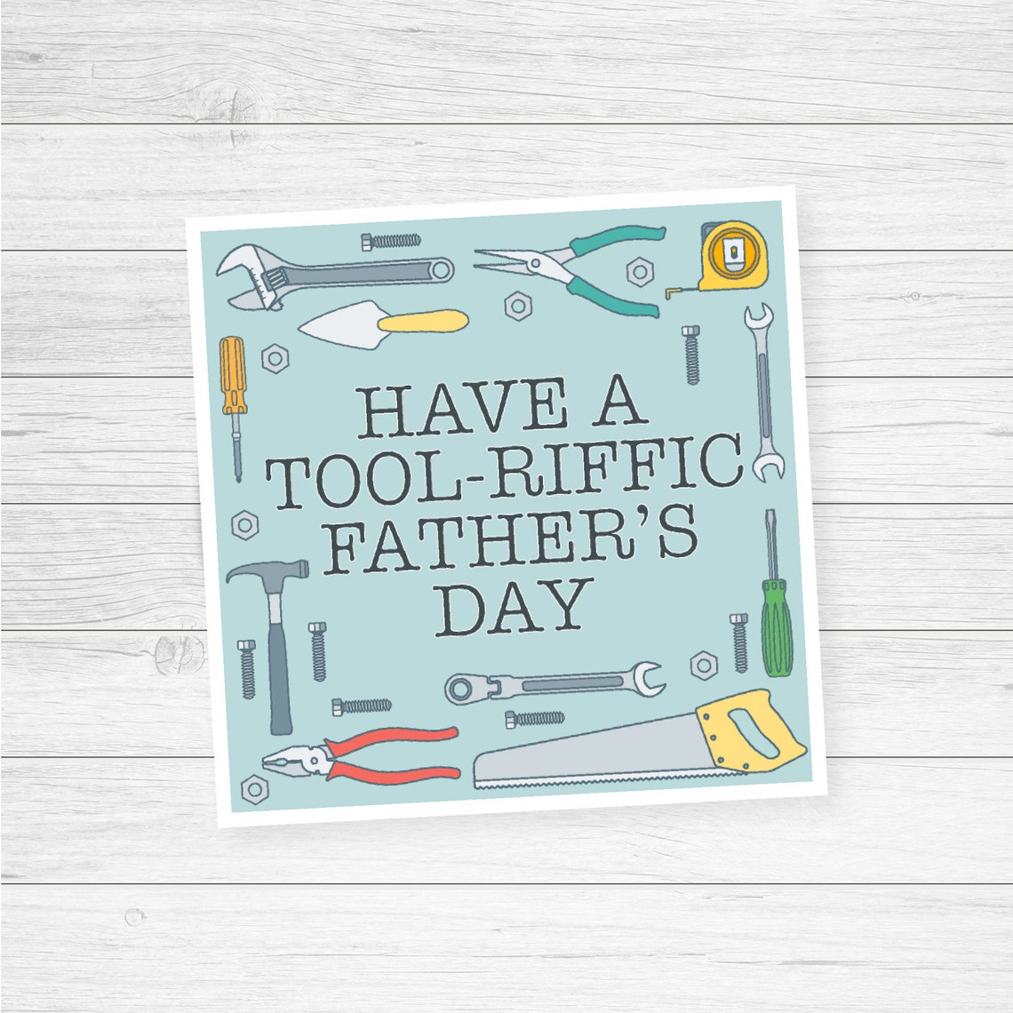 Father's Day Cookie Tag, Tool Gift Tag