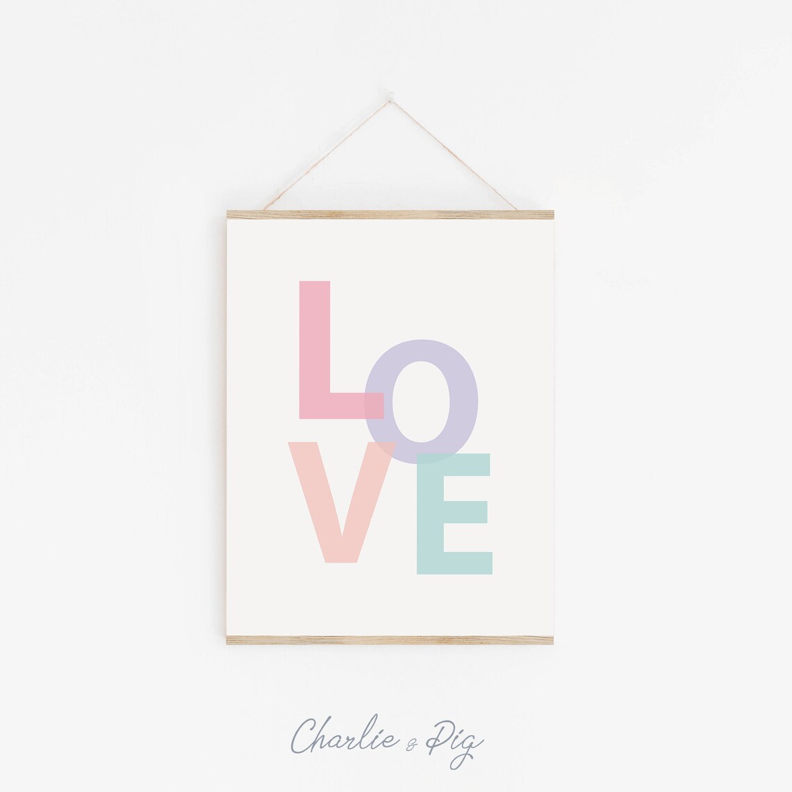 Love Wall Decor Inspirational Nursery Decor Print - Image 2