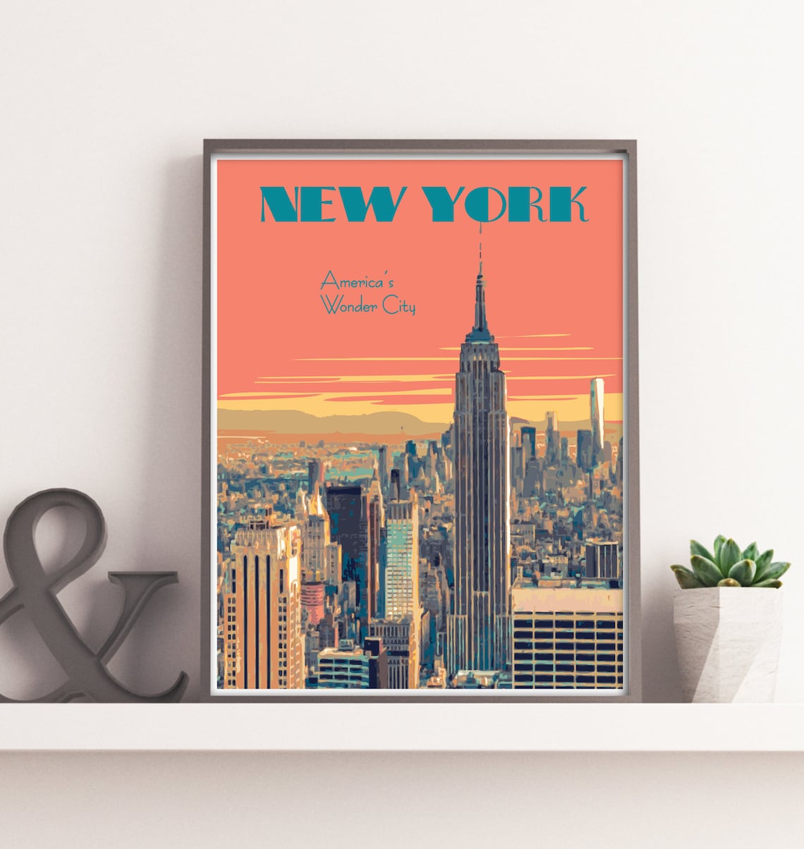 New York City Vintage Style Travel Poster - Image 2