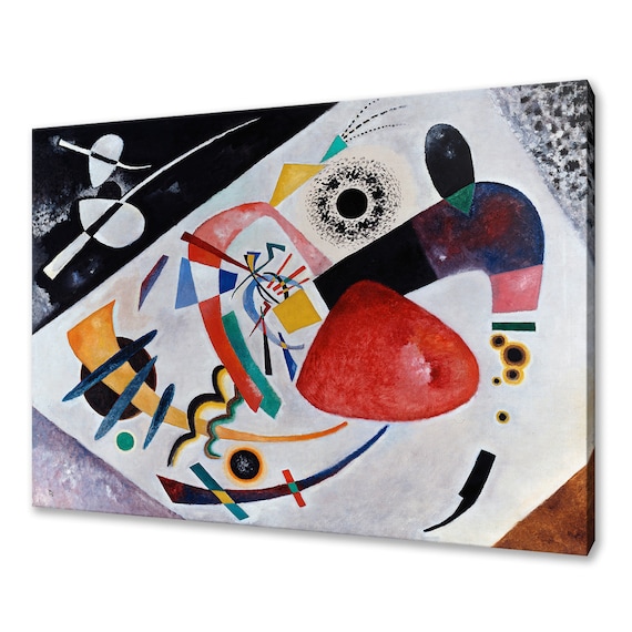 Wassily Kandinsky Red Spot II 1921 Bold Red Abstract Painting Art Print