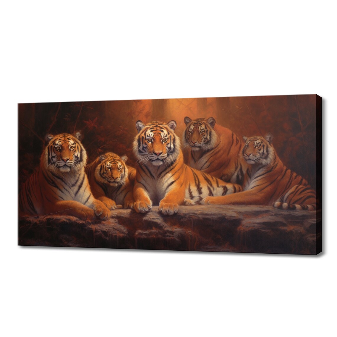 Tigers Family Print Wild Cats Inspired Art Enchanting Animals Wall Art Wildlife Home Decor Majestic Animals Picture Print