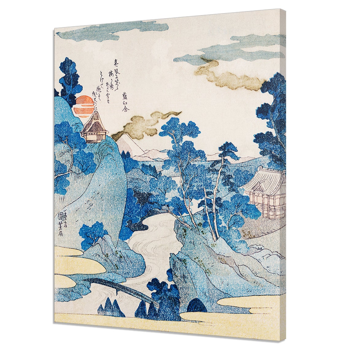 Evening View Of Mountain Fuji Utagawa Kuniyoshi Modern Japanese Design Print Home Decor Wall Art