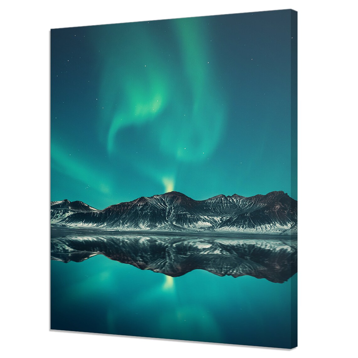 Northern Lights Aurora Borealis Modern Art Print