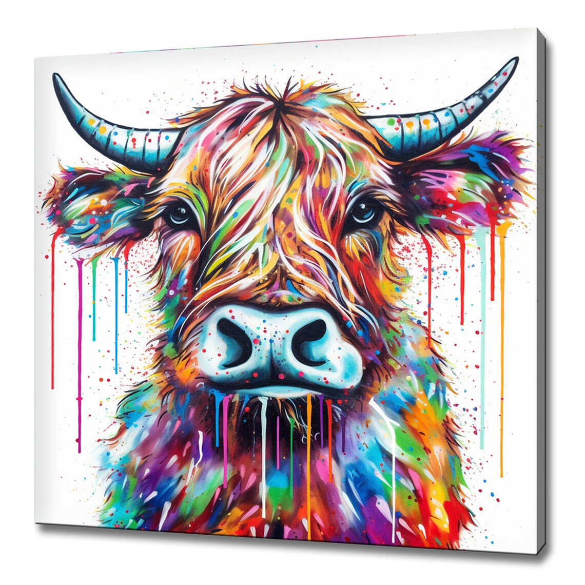 Highland Cow Scottish Watercolor Nursery Art Print