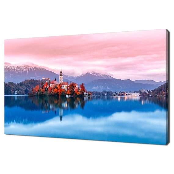 Bled Lake In Slovenia Modern Design Art Print