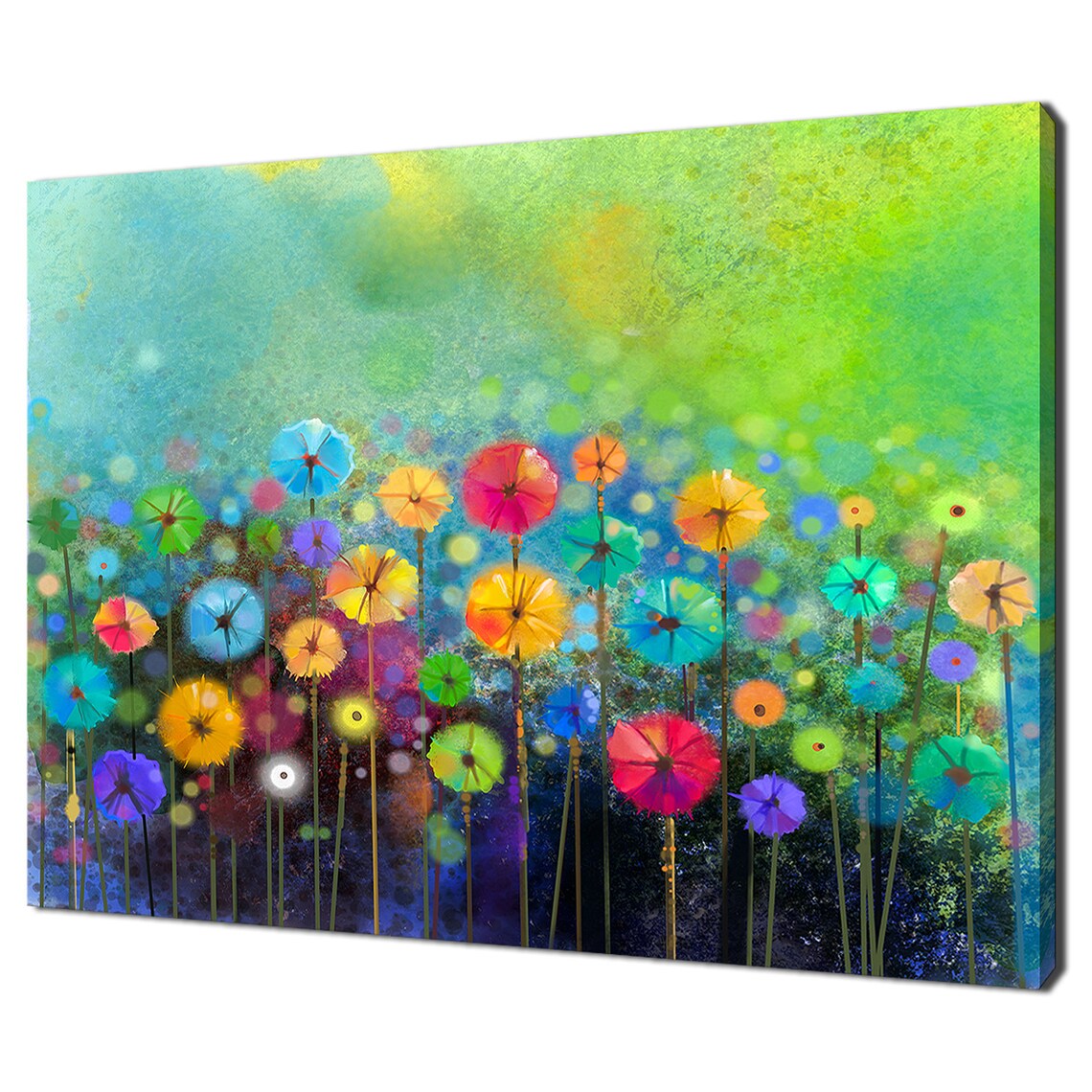 Abstract Floral Meadows Modern Wall Art Print