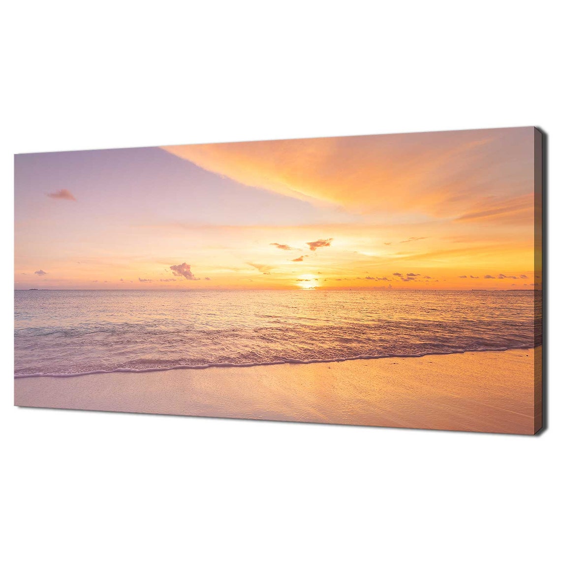 Orange Seascape Sunset Modern Design Home Decor Print Wall Art Picture Wall Hanging