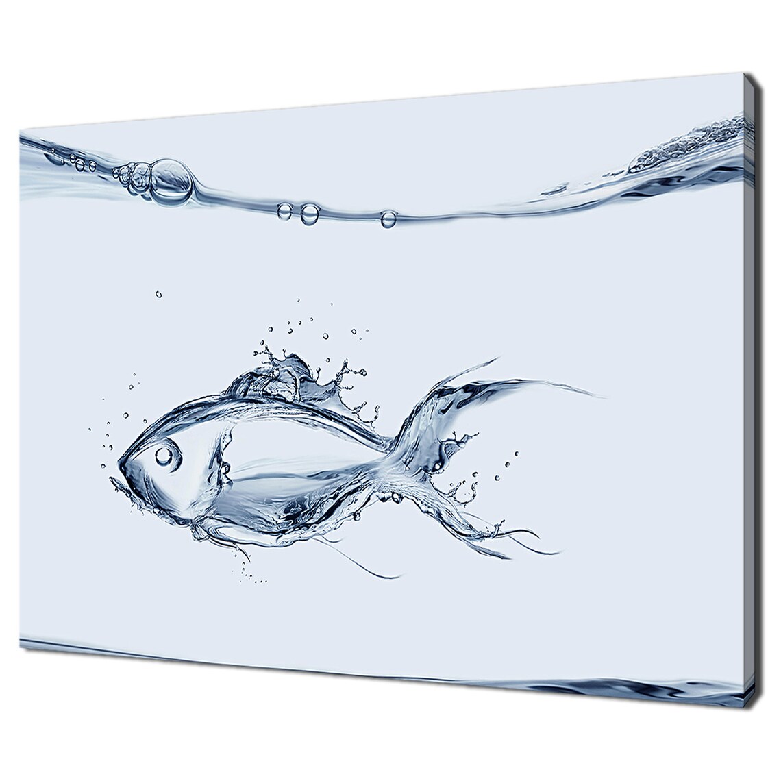 Realistic Water Fish, Abstract Modern Design