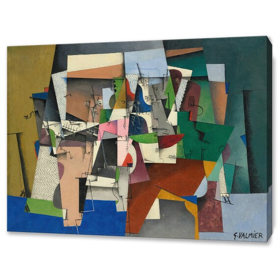 Georges Valmier Le Piano 1920 Cubist Collage Abstract Music Master Poster