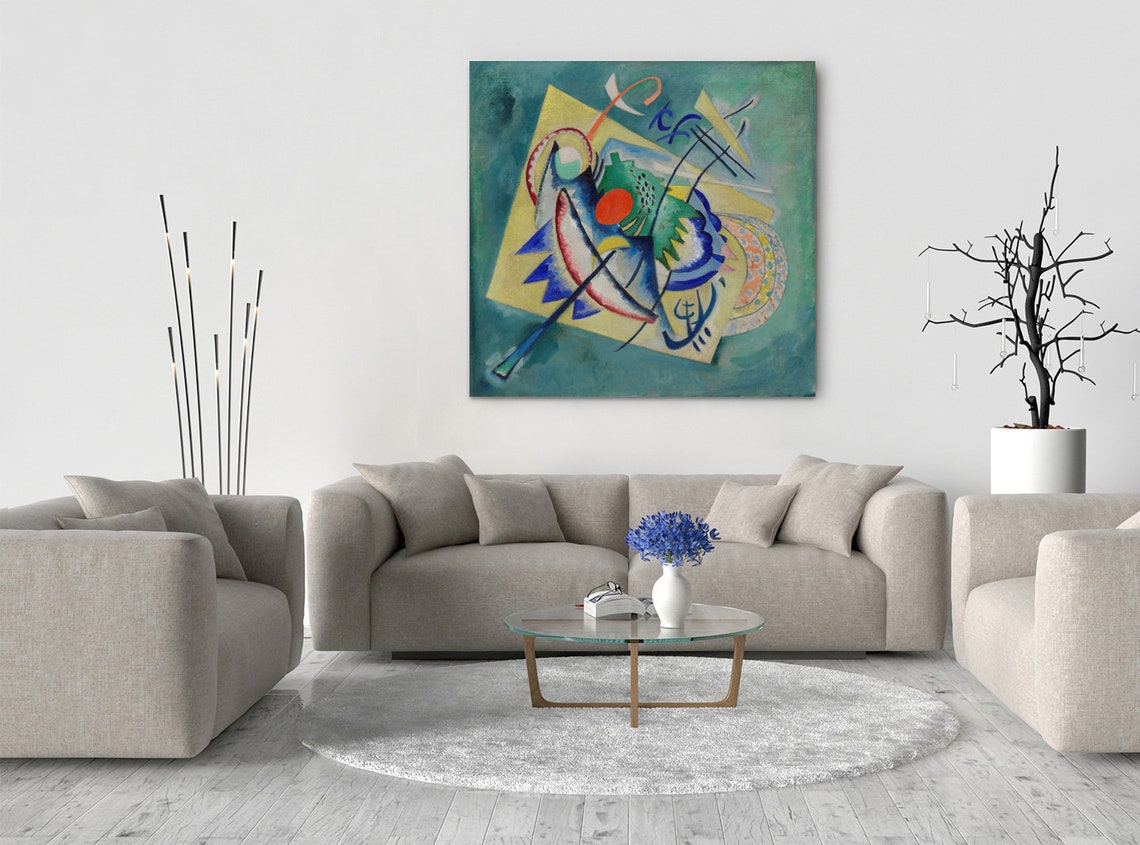 Wassily Kandinsky Abstract Blue Geometric Modern Art Wall Art Print - Image 2