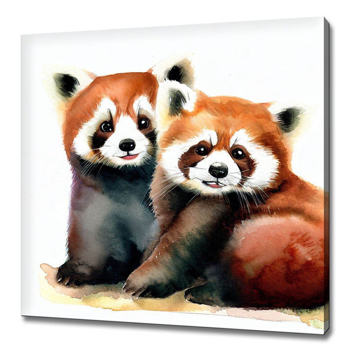 Cute Golden Hamster Watercolor Painting Adorable Pet Portrait Poster - Image 2