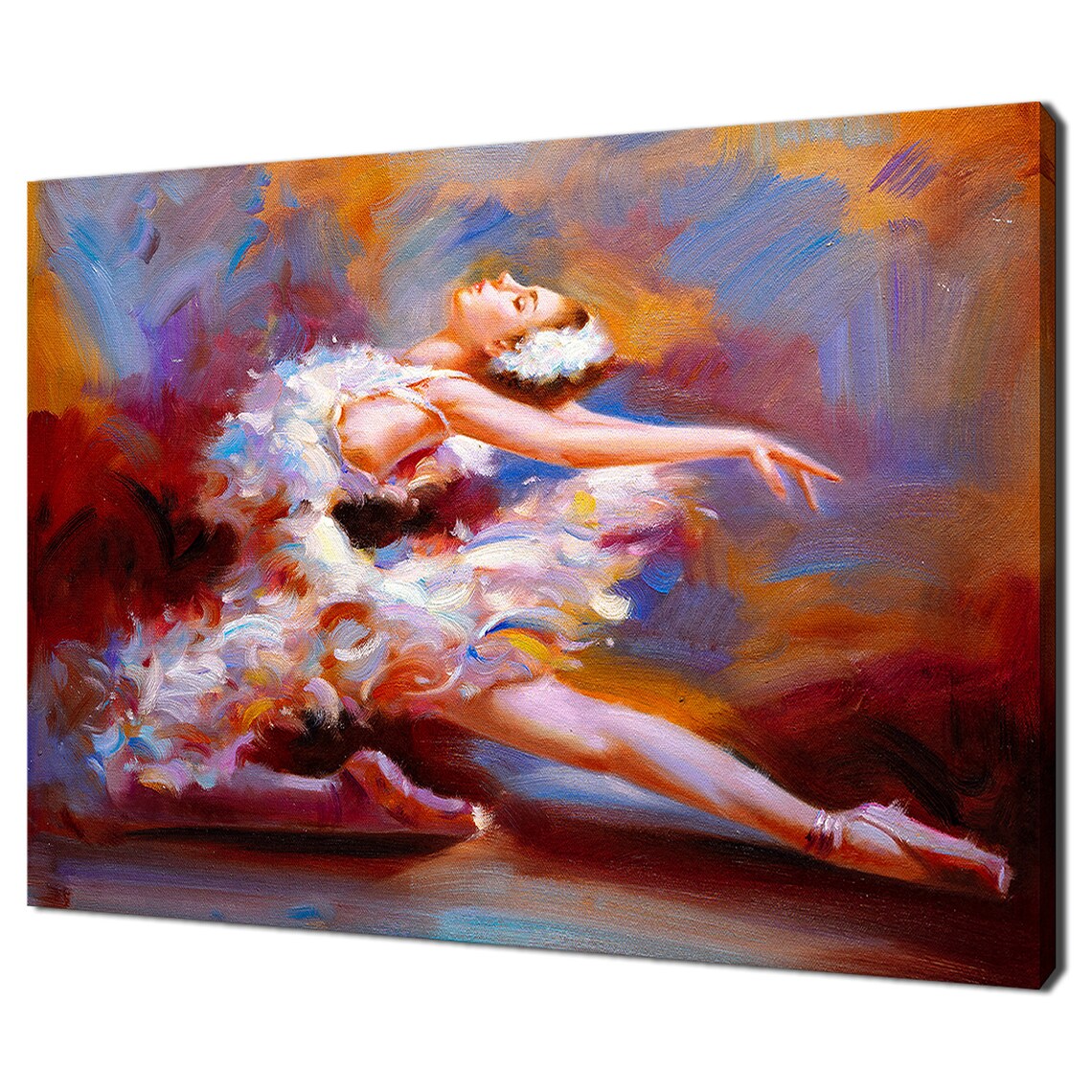 Ballerina Ballet Dancer Oil Painting Style Art Print