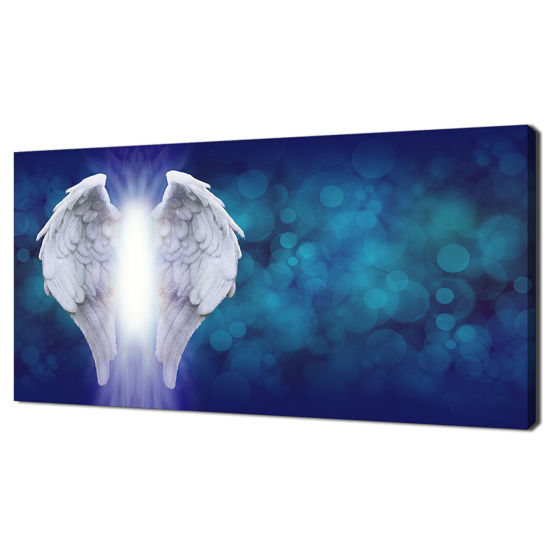 Angel Wings Blue Modern Design Art Print