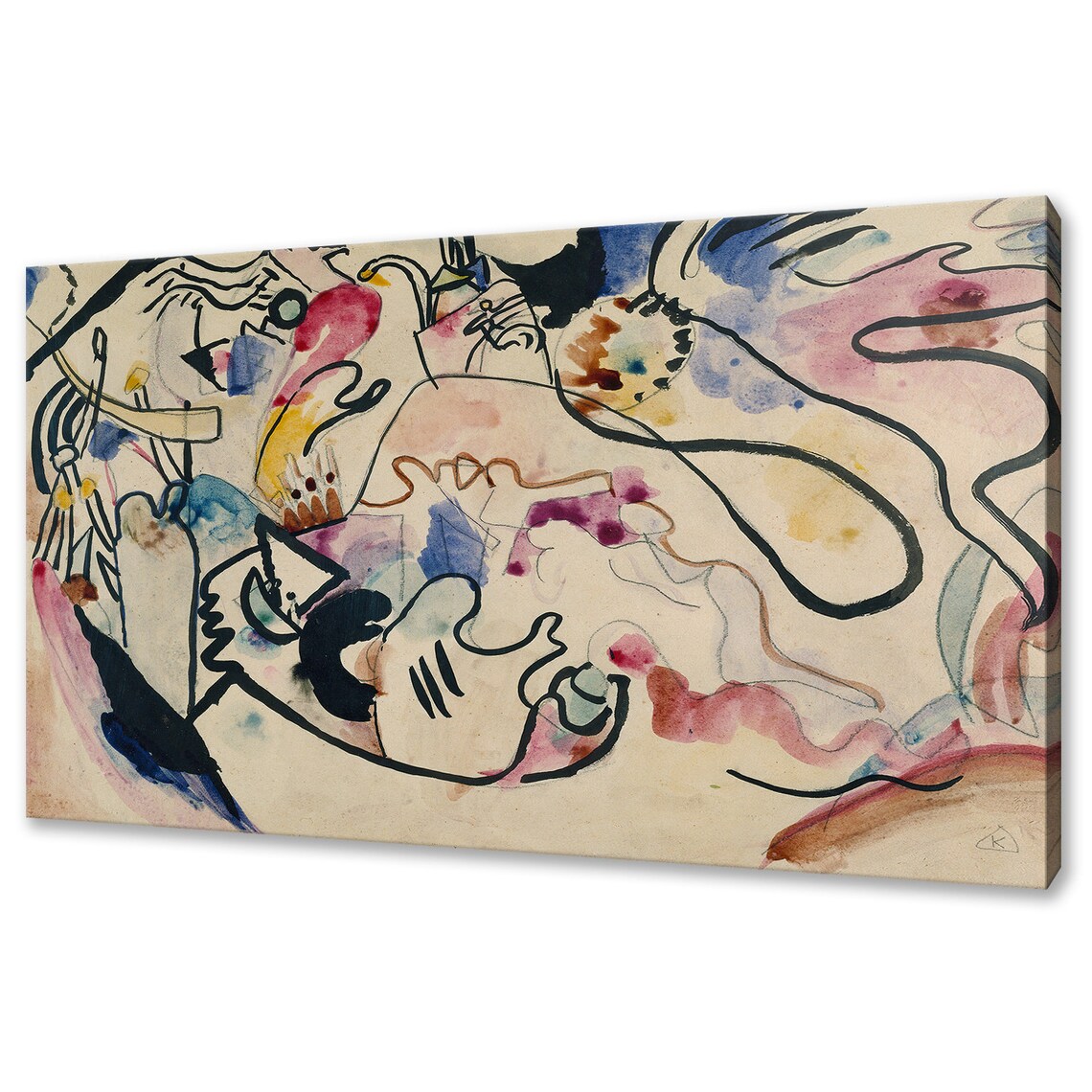 Wassily Kandinsky Aquarell Nr 8 Abstract Art Print