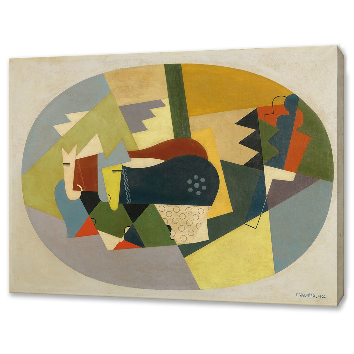 Georges Valmier Boeufs Dans La Montagne 1922 Cubist Cattle Art Poster