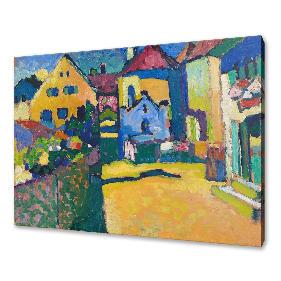 Wassily Kandinsky Green Lane In Murnau 1909 Classic Design Abstract Decor Reproduction Print Wall Art