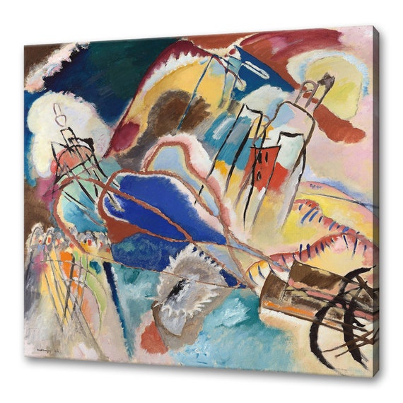 Wassily Kandinsky Improvisation No 30 Cannons 1913 Modern Classic Design Abstract Decor Reproduction Print Wall Art Picture