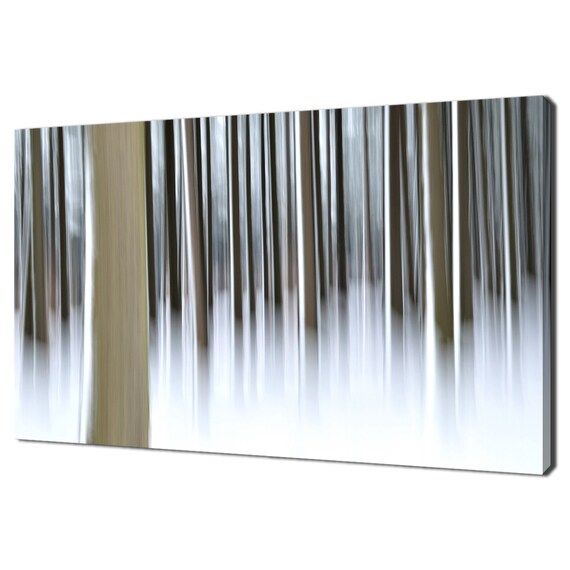 Abstract Painting Style Of Forest In Winter Modern Landscape Design Home Decor Print Wall Art Picture Wall Hanging