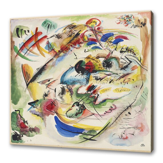 Wassily Kandinsky Dreamy Improvisation 1913 Abstract Reproduction Art Print