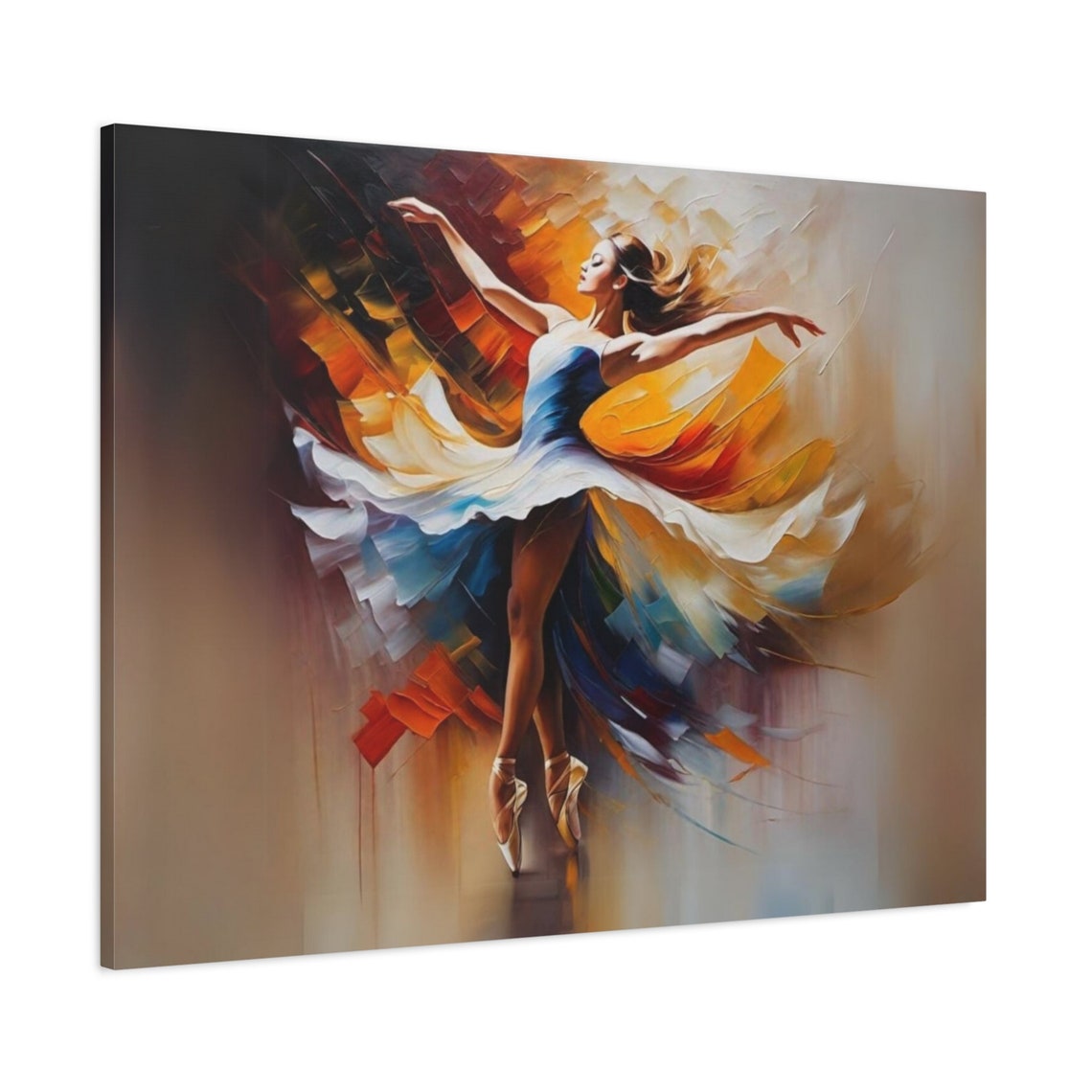 Dance Art Dancing Woman Wall Art Colorful Woman Dancer Painting Ballerina Print Ballet Dancer Dance Lover Gift - Image 2
