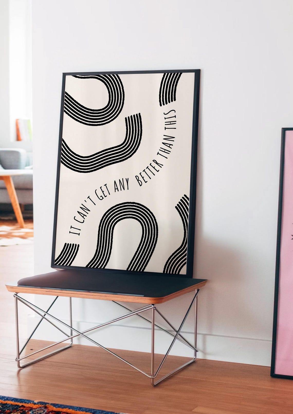 It Can't Get Any Better Than This Boho Rainbow Quote Art Print - Image 4