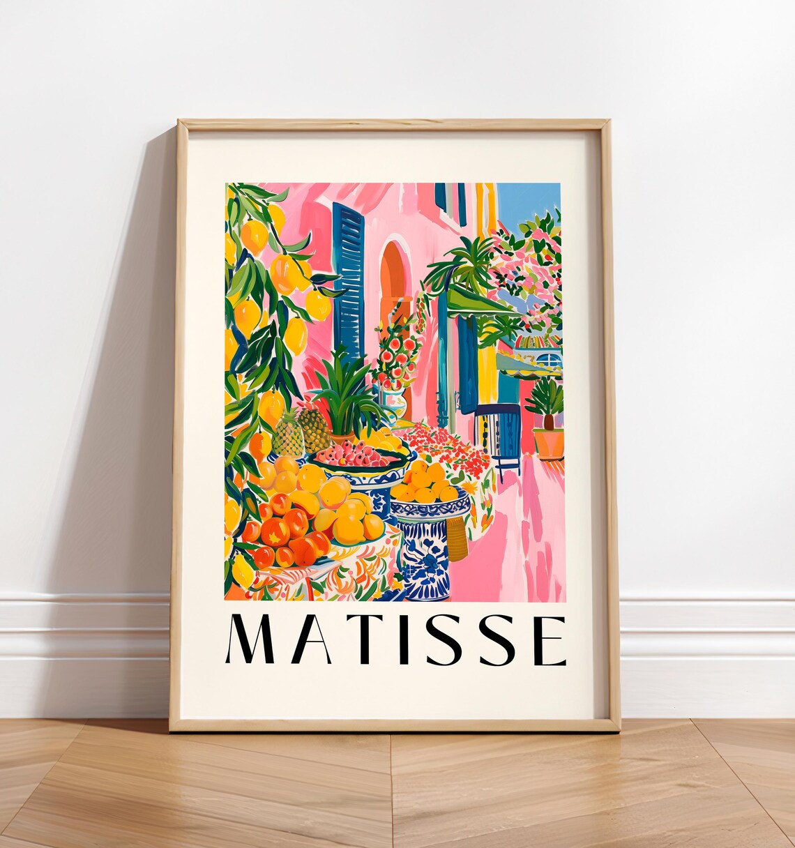 Dopamine Decor Spanish Wall Art Framers Market Poster Fruit Art Matisse Print