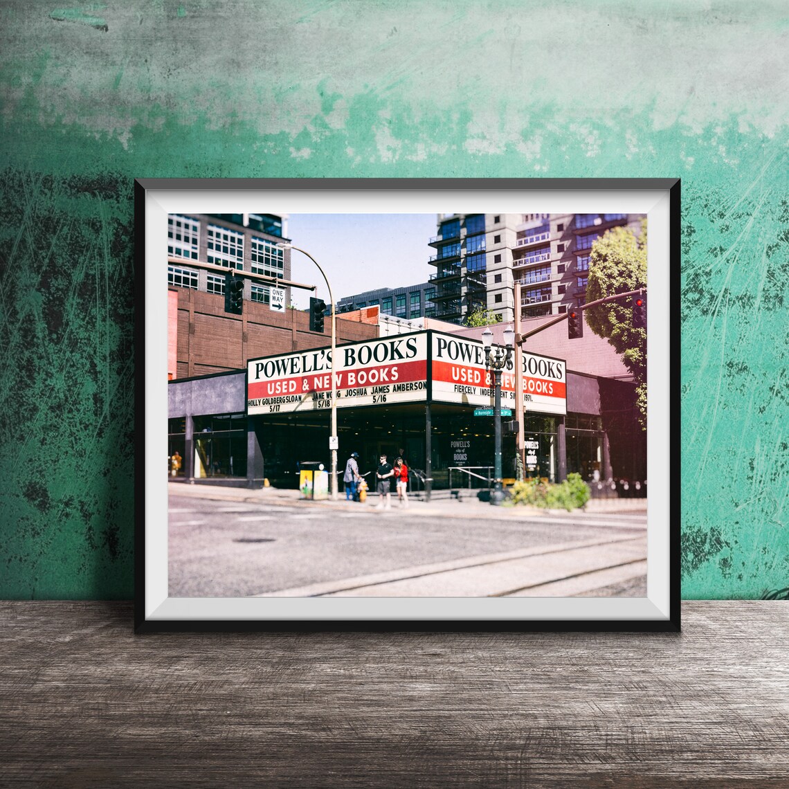 Powell's Books Portland Oregon Travel Poster Print