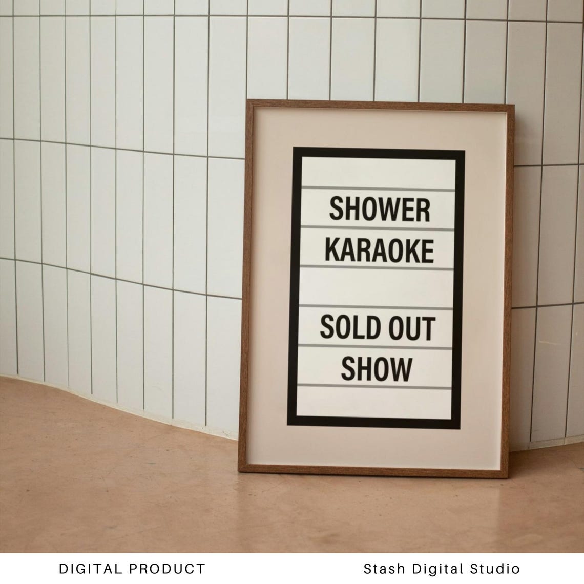 Shower Karaoke Sold Out Show Marquee Funny Bathroom Humor Poster - Image 4