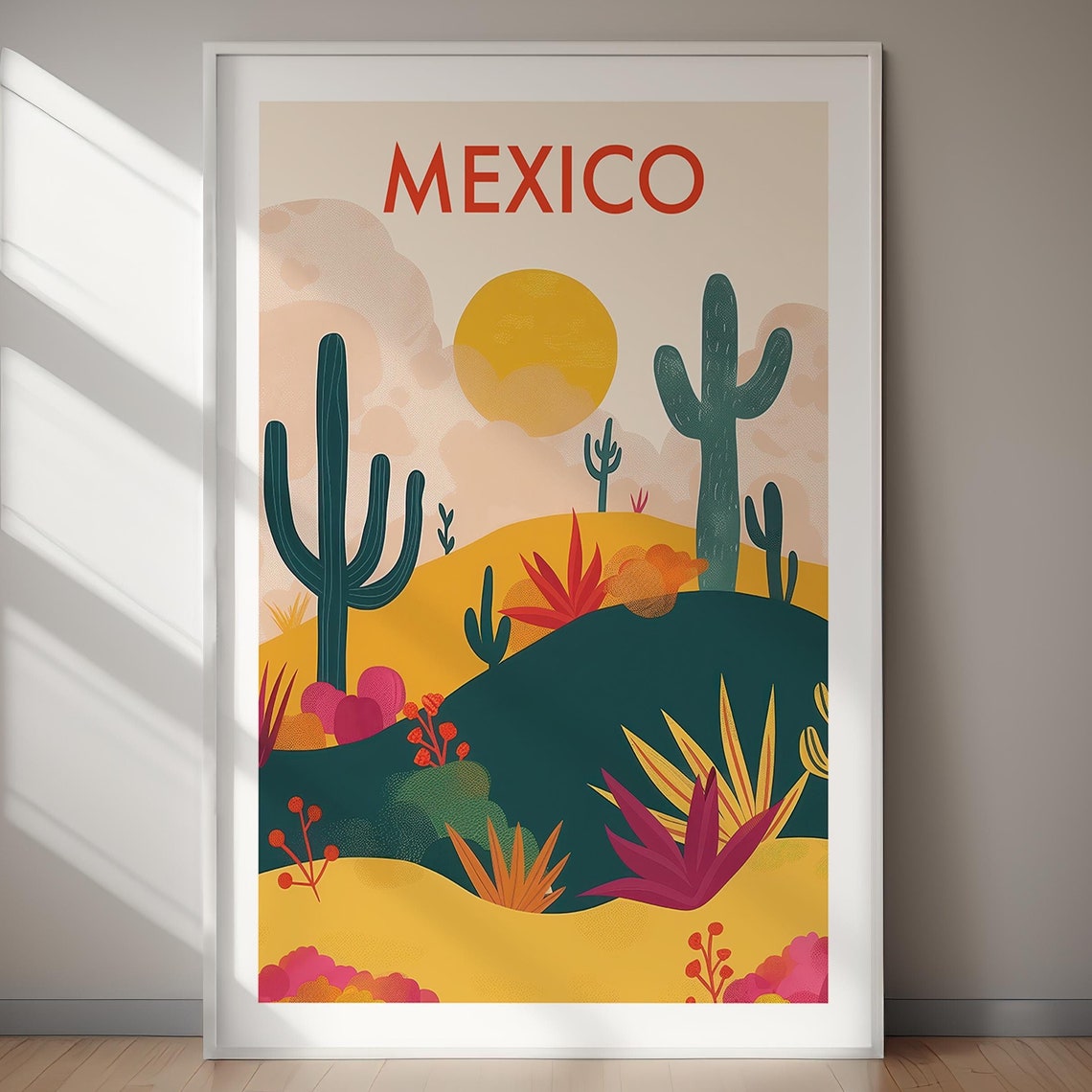 Mexico Poster Travel Art Art Wall Art Instant Home Decor Holiday Gift Gift For Her Gift For Him - Image 2