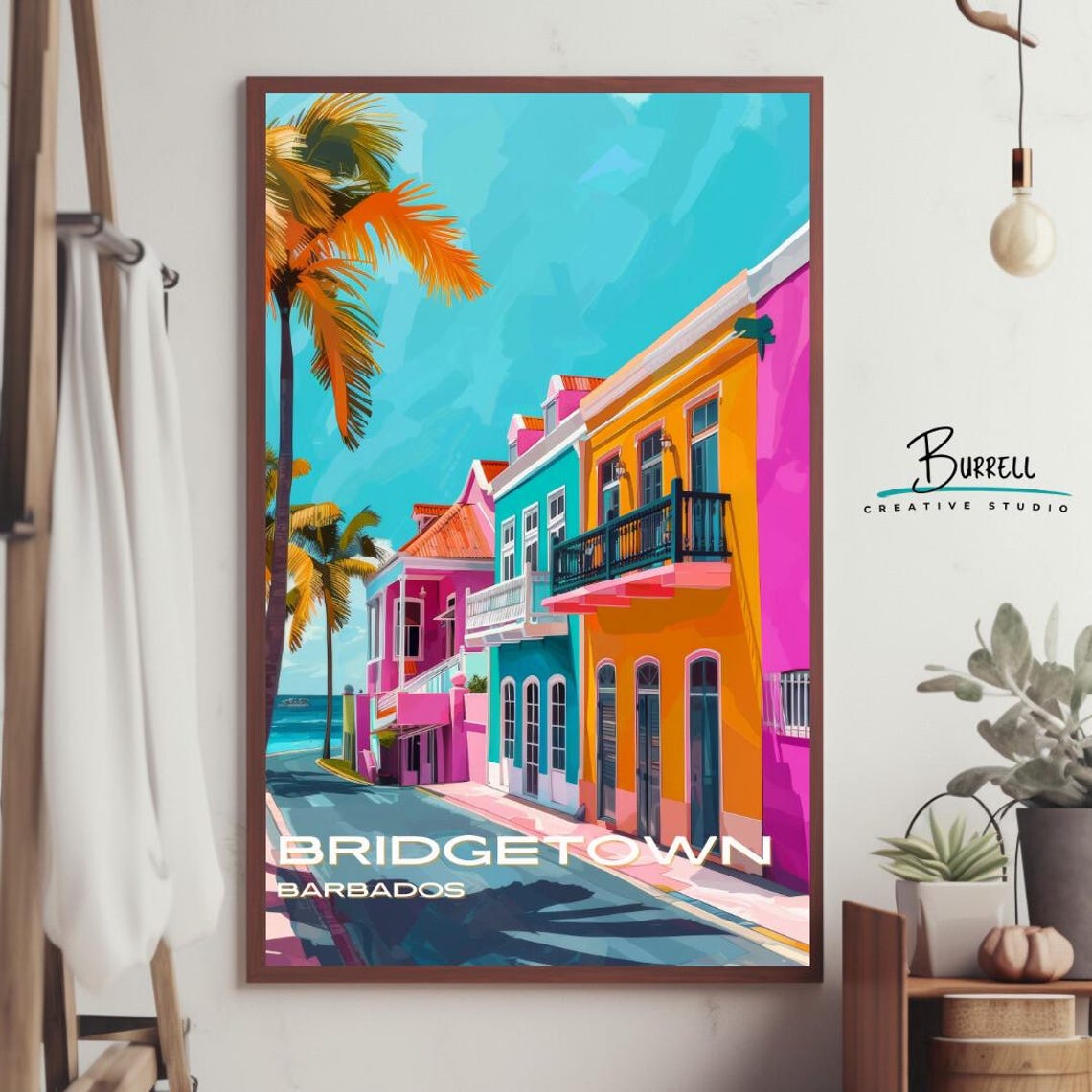 Bridgetown Barbados Relaxing Scenery Travel Poster Wall Art Poster Print - Image 4